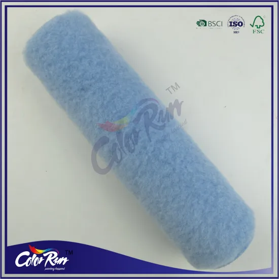 ColorRun professioanal wall painting blue nylon disposable paint roller from china