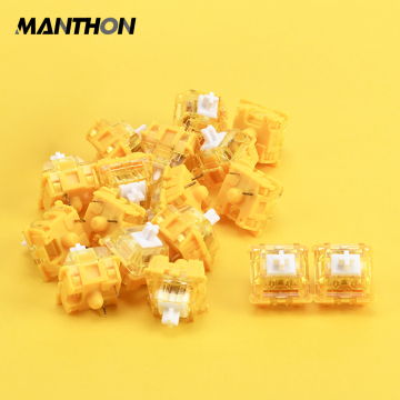 Ajazz Fruit Banana Macho A MX RHB Switches - 3 Pin, 40g Force Tactile, Durable 80M Switch for DIY Mechanical Keyboard