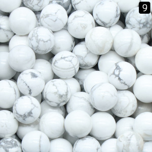 Howlite Balls de 10 mm curación esferas de cristal Energía decoración del hogar y metafísica