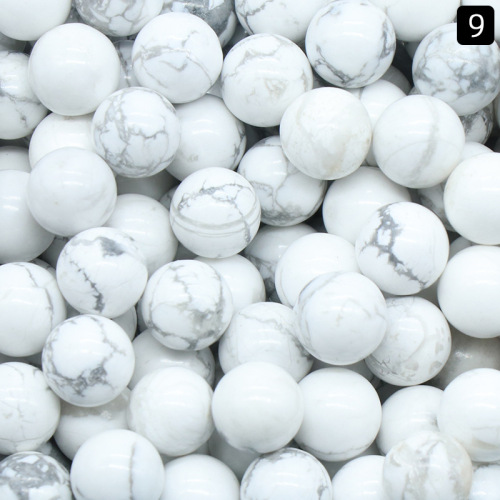 Howlite 8MM Stone Balls Home Decoration Round Crystal Beads