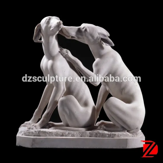 Lover dog garden statue