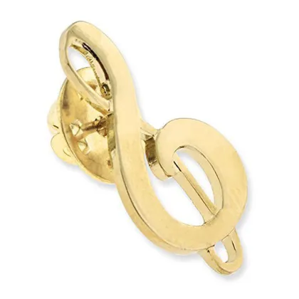 Treble Clef Tie Pin or Lapel Badge