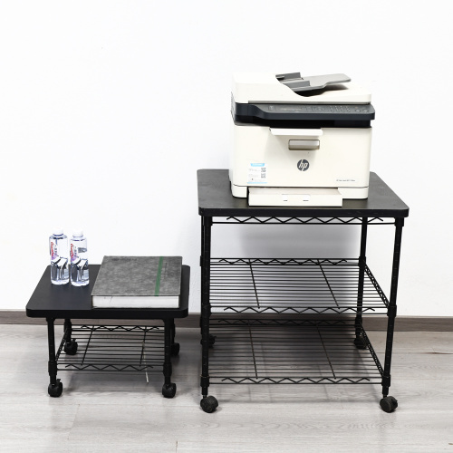 3 Tier Rolling Cart Printer Steel Shelves