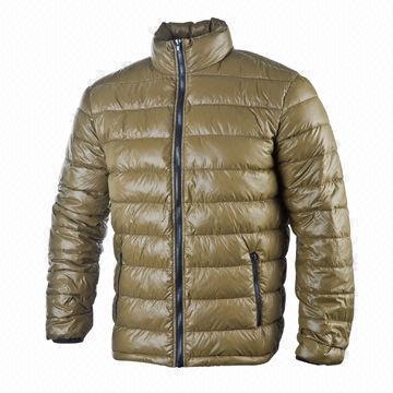 Men's Down/Outdoor/Winter Jacket, PU White Coating