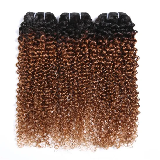 9a 100g SPARK Remy Human Hair Weaving Bundle for Women Weave Hair Extension Brazilian Ombre Black Golden Afro Curly Curl Wave