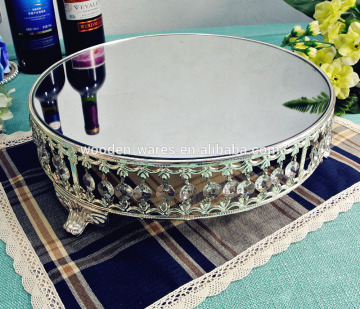 luxury high quality square crystal wedding cake stand for sale