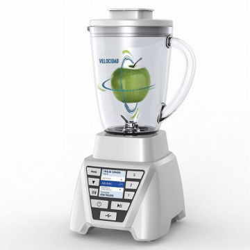 1000W bordsblandare och juicepress med digital display, 3 hastighetslägen och pulsfunktion för hemmabruk