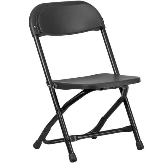 Outdoor Plastic Folding Chair with Metal Frame - For Sale