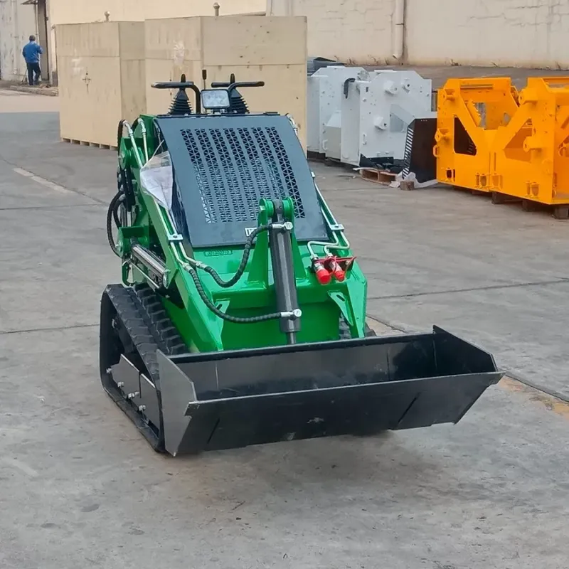 Mini Skid Steer Loader with Trencher Attachment