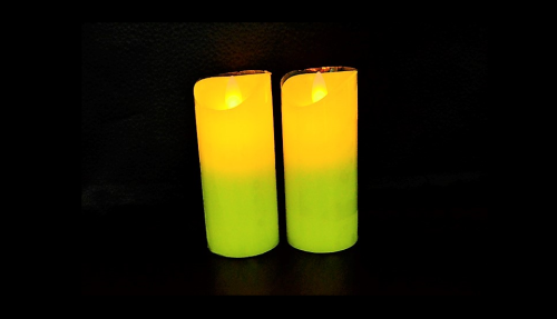 Custom Yellow Candle Festival Regalos