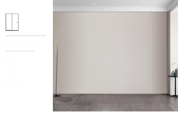 Enjoy minimalist double-track sliding doors