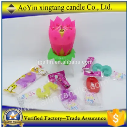 Birthday party supplies Music Rotate Candles
