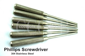 50mm,75mm,.......350mm Phillips Screwdriver 304 Stainless Steel Non Magnetic Hand Tools