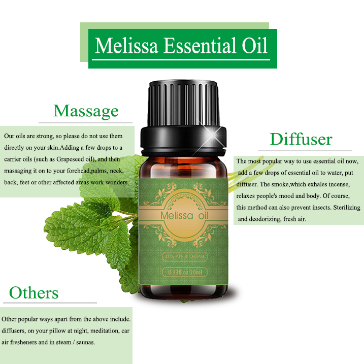 Wholesale price melissa essential oil for skin health