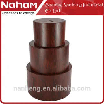 NAHAM Wholesale Wood Grain Paper Cardboard Round Box With Lids