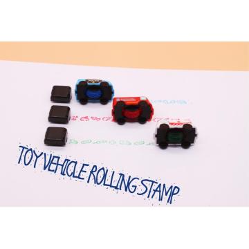 Car shape Self-inking roller stamp for children's toy