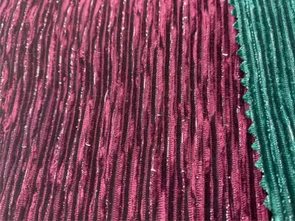 Shinny Crushed Pleated Fabric For Pleated Skirt/Dress