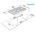 5 Piani cottura a gas Franke Fragranite Piano cottura