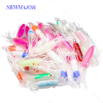 NEWMAJOR 20g 15cm Soft Silicone Artificial Squid Lure for Saltwater Fishing