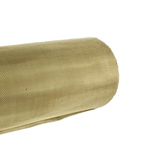 Brass Radiation Shielding Fabric Mesh - 10 to 300 Series Filters