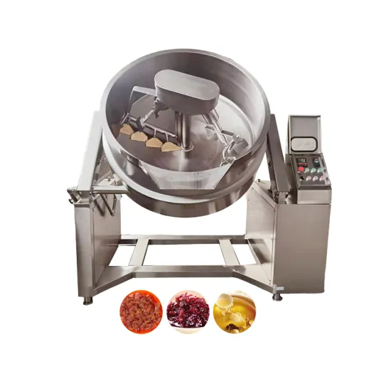 200L Gas Heating Cooking Jacketed Kettle with Mixer for Jams and Sauces