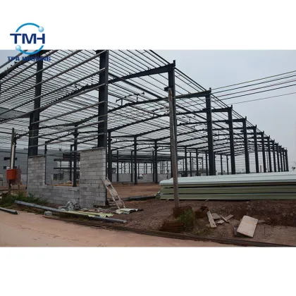 Prefabricated low price structural steel building warehouse light steel structures