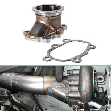 GT25 GT28 T25 T28 Turbo Down Pipe 5-Bolt to 2.5'' 63mm V-Band Flange Adapter