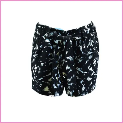 sweet floral printed elastic fabric flounce skirt