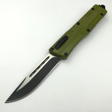 Skládací automatický nůž s pružinou a klipem