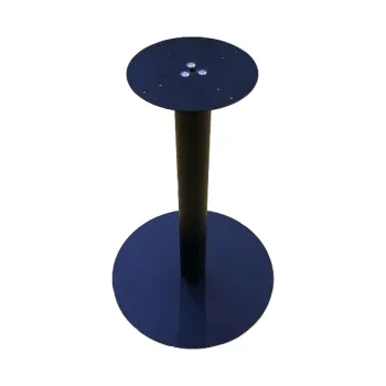 Round Cast Iron Table Base with Adjustable Foot Cap
