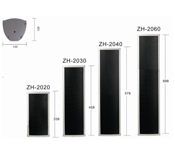 HQ weatherproof aluminium alloy column speaker