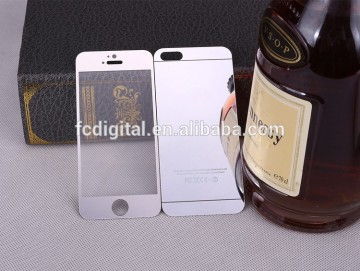 9H 0.3mm 2.5D Colorful plating tempered glass film screen protector for iPhone 6/6 plus