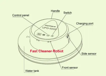 dust collector price /Lovely UFO Design Mini Robot floor sweeper with 247ML big Water tank