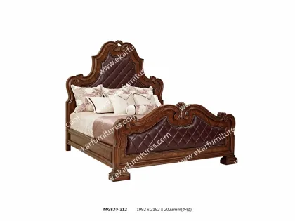 Antique wood furniture queen size bedroom sets