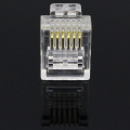RJ11 6P6C Modular Jack Network Male Plugs, 6 Pin, Telephone Connector