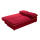 Tecido dobrado sofá armless dormir sofá-cama