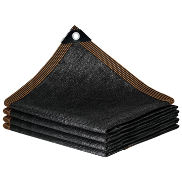 6x6ft Shade Cloth with 90% Shading Coefficient, UV Resistant Black Netting - 10 Density Needles