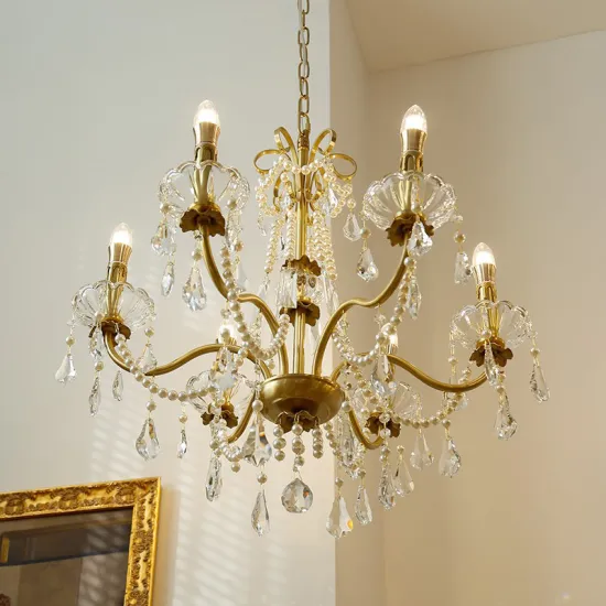 French Style Crystal Chandeliers: Living Room, Dining Room, and Bedroom Lighting Solutions