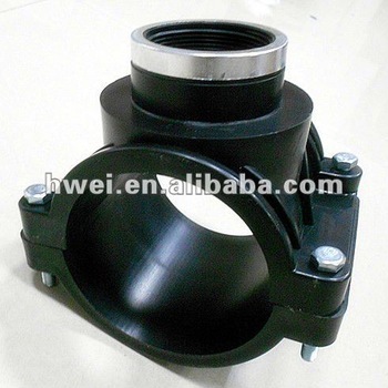 PP Compression Fitting Pipe Clamp Saddle
