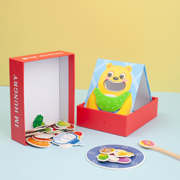 Montessori Wooden Bear Feeding Game: A Fun Way to Teach Life Skills and Cognitive Development through Simulation