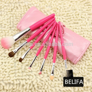 7pcs Professional Nylon&Goat hair Makeup brush set,cosmetic brush set