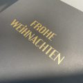 Scatola regalo nera opaca personalizzata con magnetico