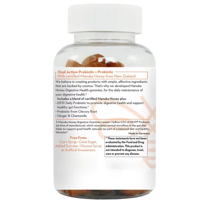 Healthy Gut Probiotic Gummies with Manuka Honey