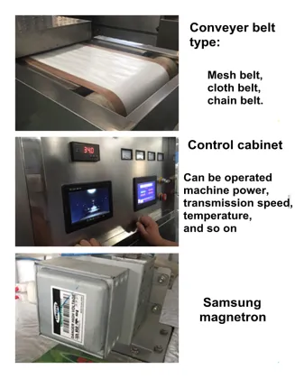 Black Red Green Tea Leaves Herbs Flower Microwave Fixing Sterilization Machine