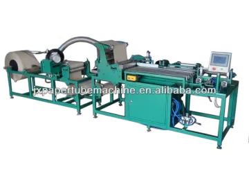 SKPJ4-25 with on line tube cutter, automatic parallel paper core winding machine/parallel paper core making machine