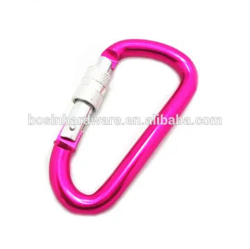 Fashion High Quality Metal Screw Lock Carabiner Hook