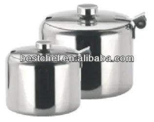 Sunnex stainless steel Sugar bowl with cover