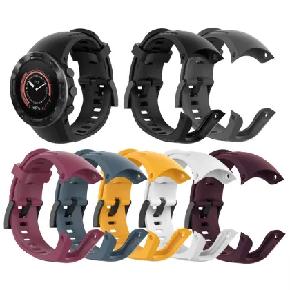 Official Silicone Rubber Sport Watch Strap Band Replacement for Suunto Watch 5