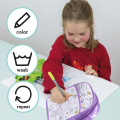 Backpack for childrenPurple DIY painting bag