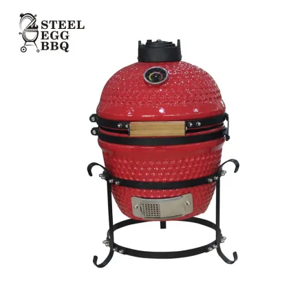 SEB KAMADO 13 inch green color barbecue egg grill bbq Ceramic charcoal mini kamado joe
